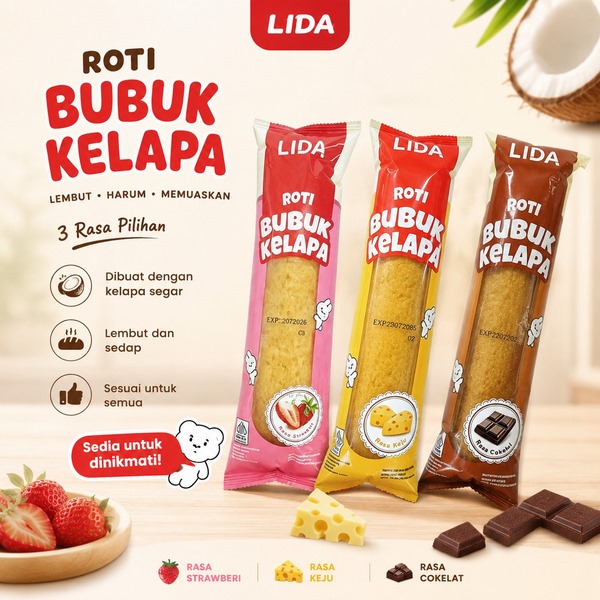 Roti Bubuk Kelapa Lida